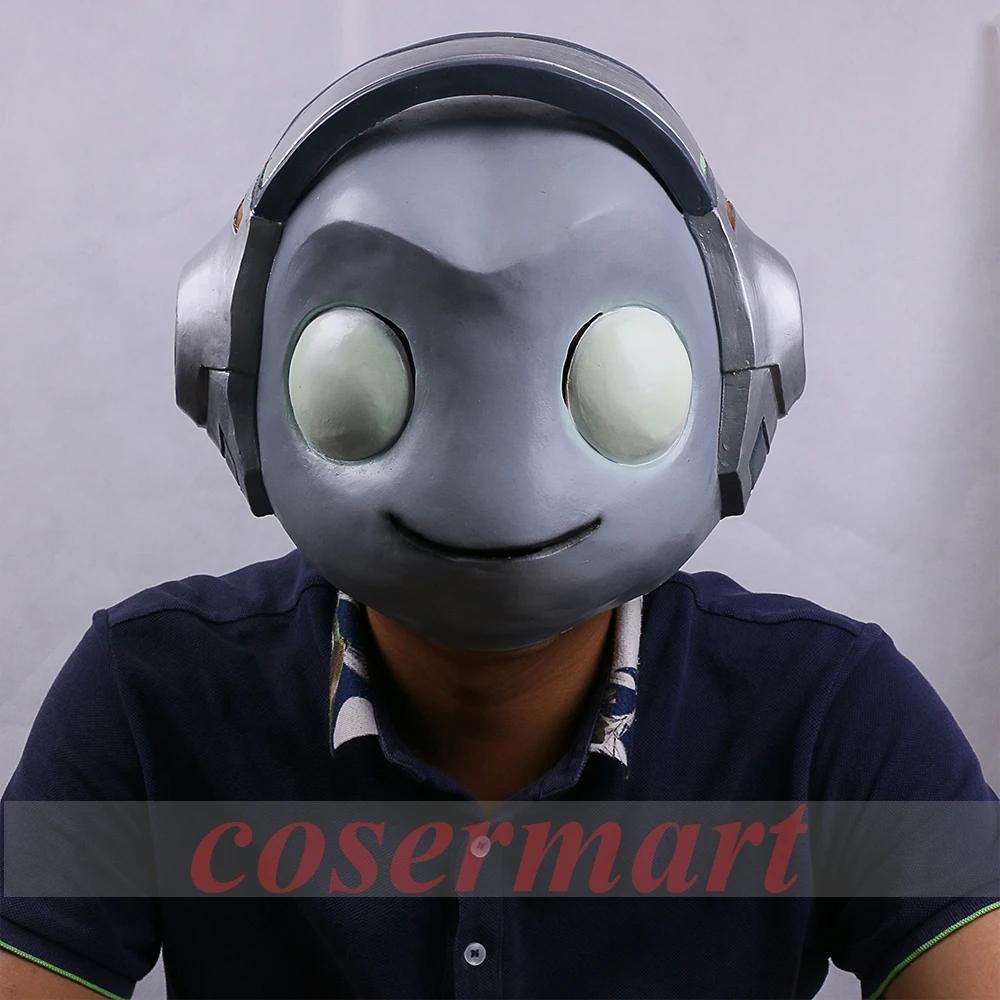 Горячая игра маска OW Косплэй маски Lucio латекс кожи головы для наращивания на всю