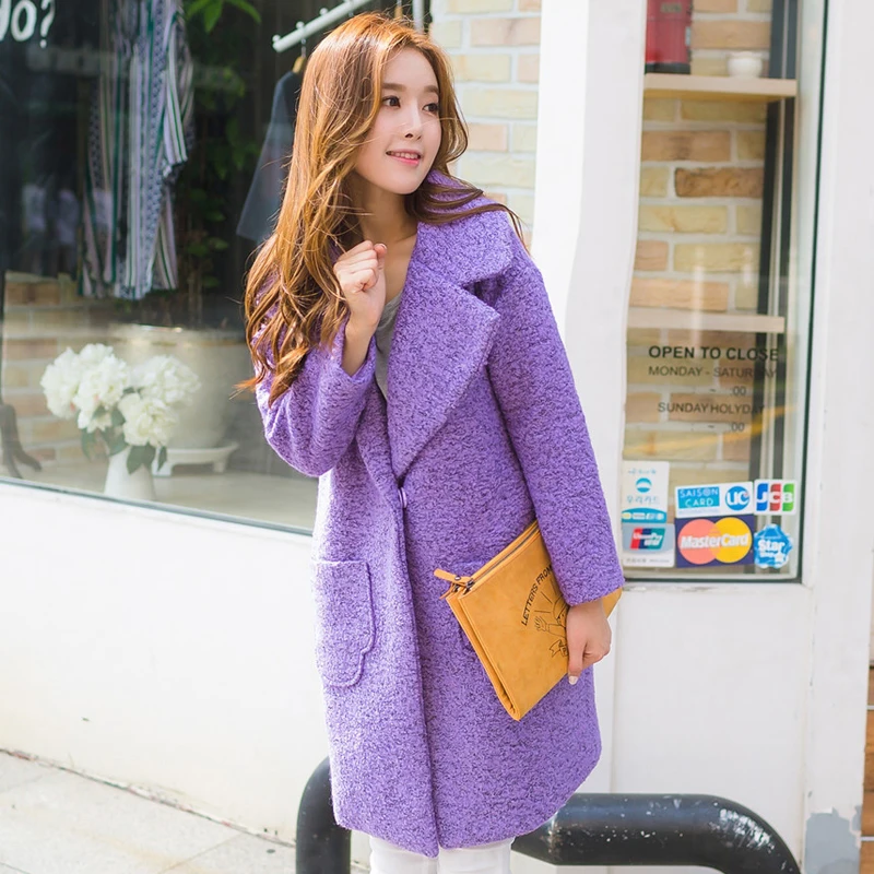 Шерстяное пальто 2019 Длинная зимняя одежда большого размера новинка модное