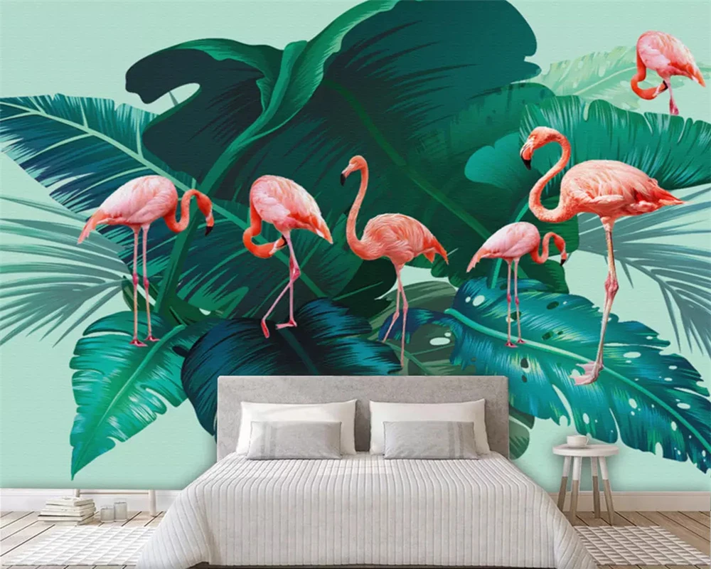 Пользовательские стереоскопические обои Северный свежий и простой тропический