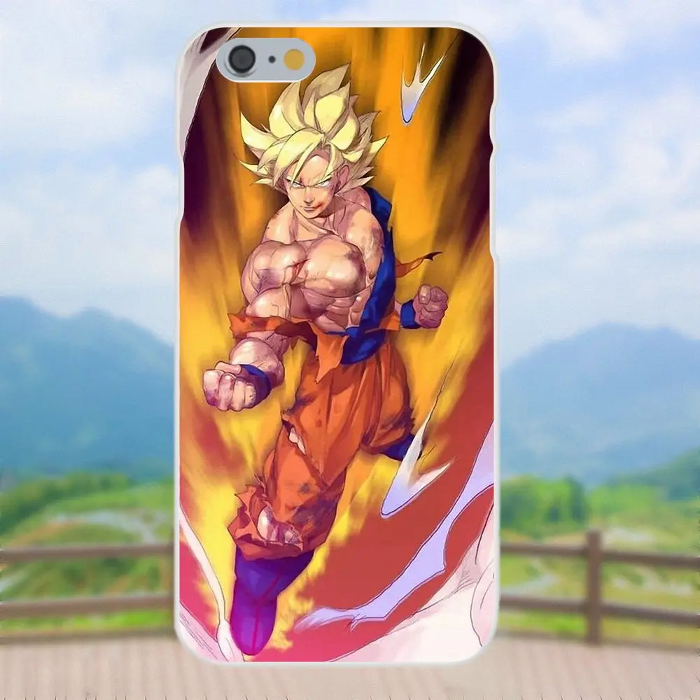 Серии Dragon Ball Z Супер Saiyan для Apple Iphone 4 4s 5 5C 5S SE 6 6S 7 8 плюс X XS Max XR мягкие ТПУ узор
