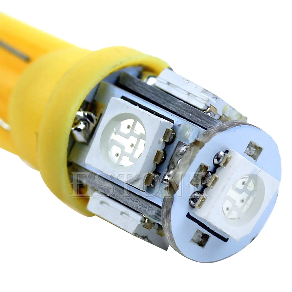 Новинка T10 5050 SMD 5 светодиодсветодиодный автомобильная лампа с клиновидным задним