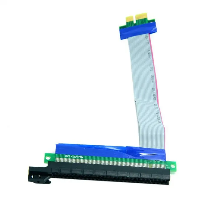 100 шт./лот PCI E Express 1x до 16x удлинитель гибкий кабель конвертер переходная карта
