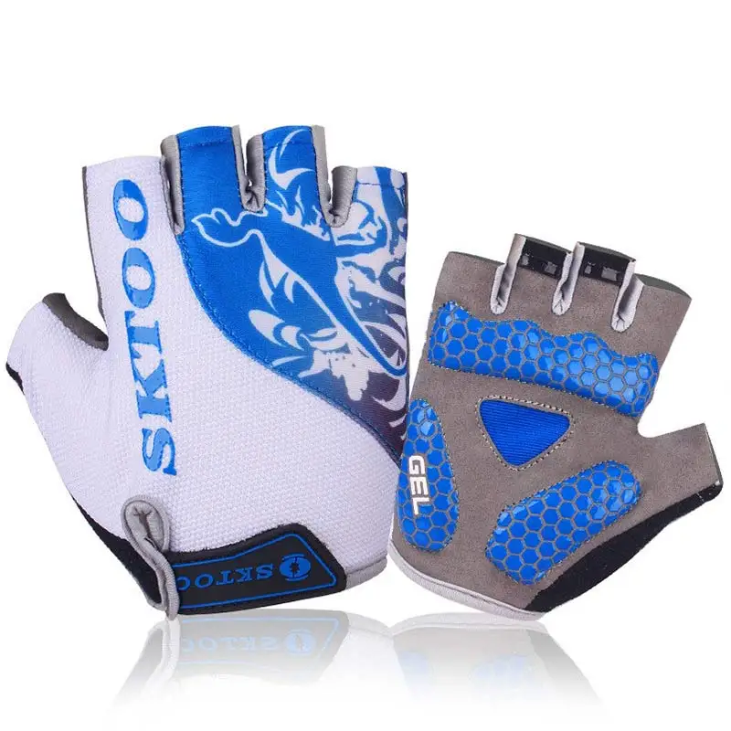 Anti-Slip Bearthable Cycling Gloves Team Half Finger Women Men Summer MTB Road Bike Glove Shockproof Sports Equipment | Спорт и