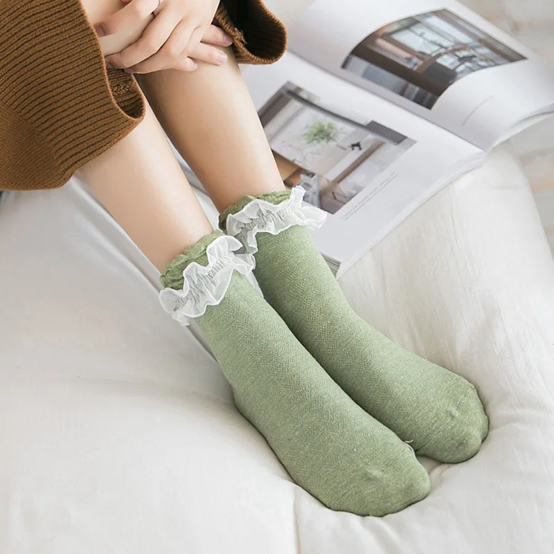 Женские сетчатые носки [COSPLACOOL] кружевные Харадзюку в стиле японской принцессы