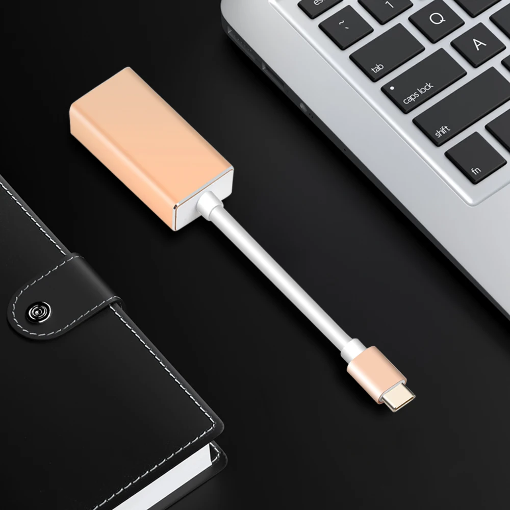 Kebidu USB C DisplayPort адаптер с поддержкой 4K UHD 1080P 3 1 Тип к MINI DP конвертер для Macbook Pro