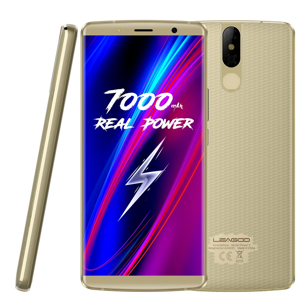 LEAGOO POWER 5 99 "FHD + мобильный телефон ОЗУ 6 Гб ПЗУ 64 Двойная камера 13 Мп Android 8 1 MT6763V