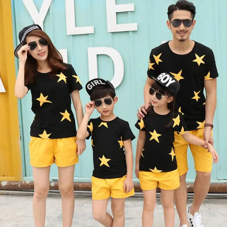 2 шт. хлопковая Футболка с принтом принтом|family matching|family matching clothesmatching clothes |