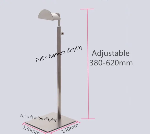 10 шт. стойка с регулируемой сумкой для демонстрации сумки из нержавеющей стали