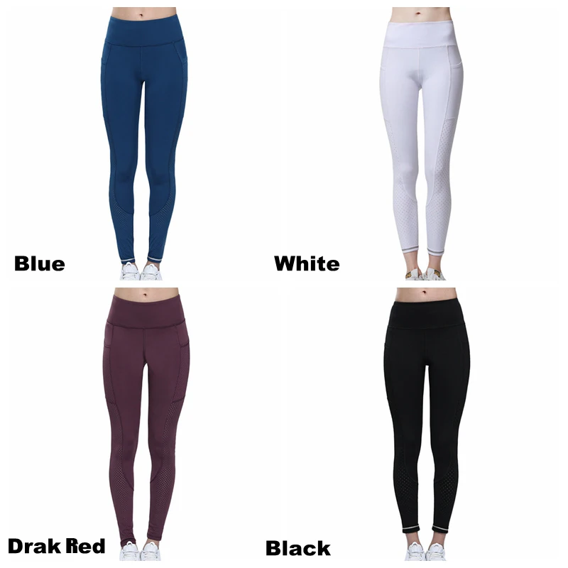 Women Yoga Pant Breathable Fitness High Elastic Waisted Butt Lifting Mesh Quick Dry Sports Running Gym Skinny Pants | Спорт и