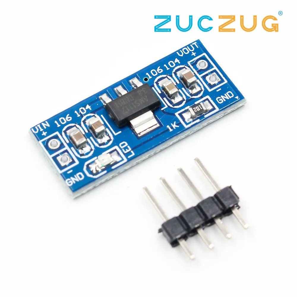 Высококачественный модуль питания LM1117 AMS1117 4 5 7 в с поворотом 3 В bluetooth Raspberry