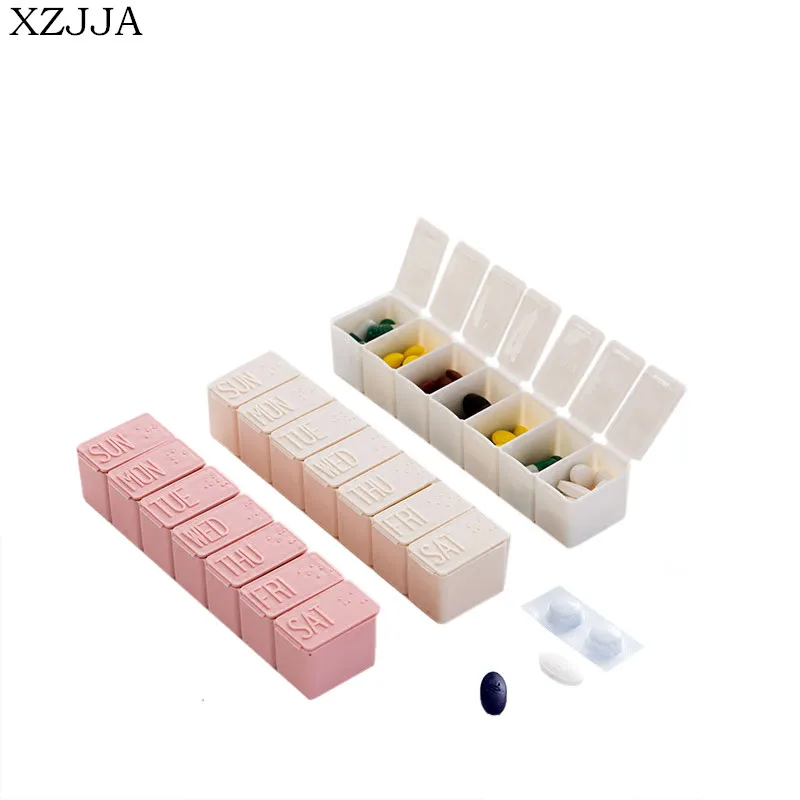 XZJJA 2 шт./компл. уличная мини коробка для хранения лекарств ежедневные капсулы