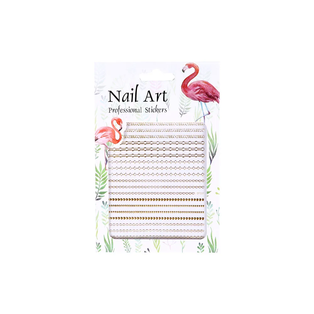 3D Metal Rivets Gold Hollow Nail Sticker Strap Moon Stars Dot Metallic Flakes Art Craft DIY Decals Decorations Small Decor | Красота и