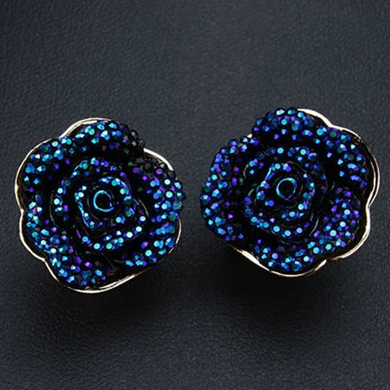 Новое поступление оптовая продажа женские серьги в виде романтических цветов