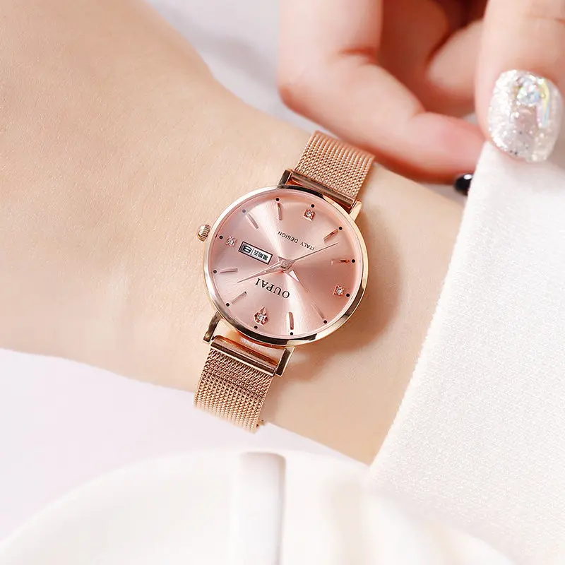 Часы женские кварцевые водонепроницаемые простые | Наручные часы