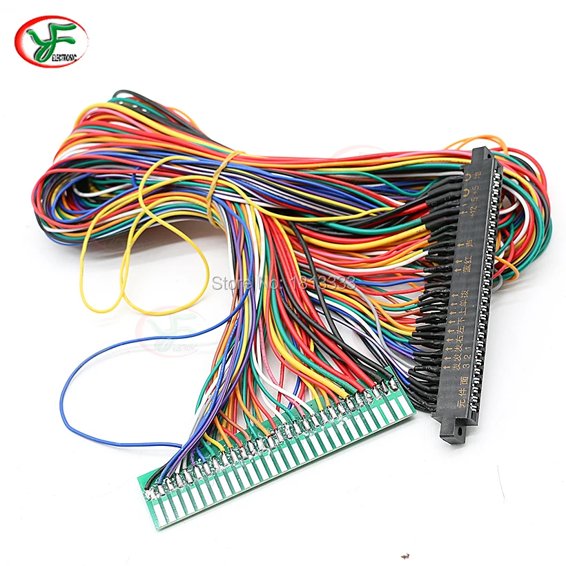 28pin удлинитель JAMMA 1 м длина аркадная игровая доска 28PIN жгут проводов мужские и