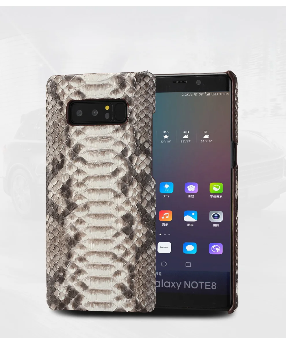Чехол для телефона из кожи питона для samsung Galaxy S8+ plus S9 S9plus Note 8 роскошный модный защитный чехол a50