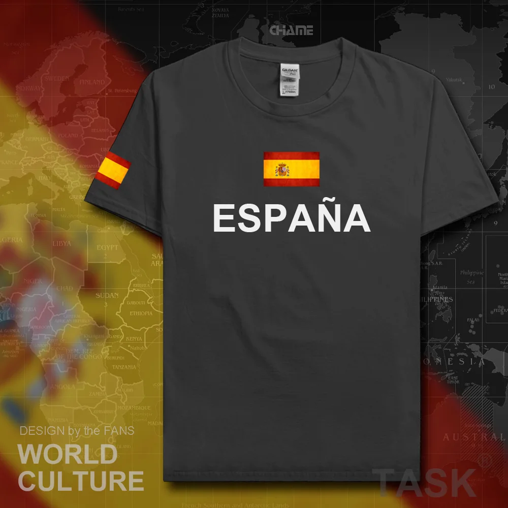 Футболка мужская с надписью Kingdom of Spain 2017 хлопок|t-shirt cotton|cotton t-shirtt-shirt fitness |