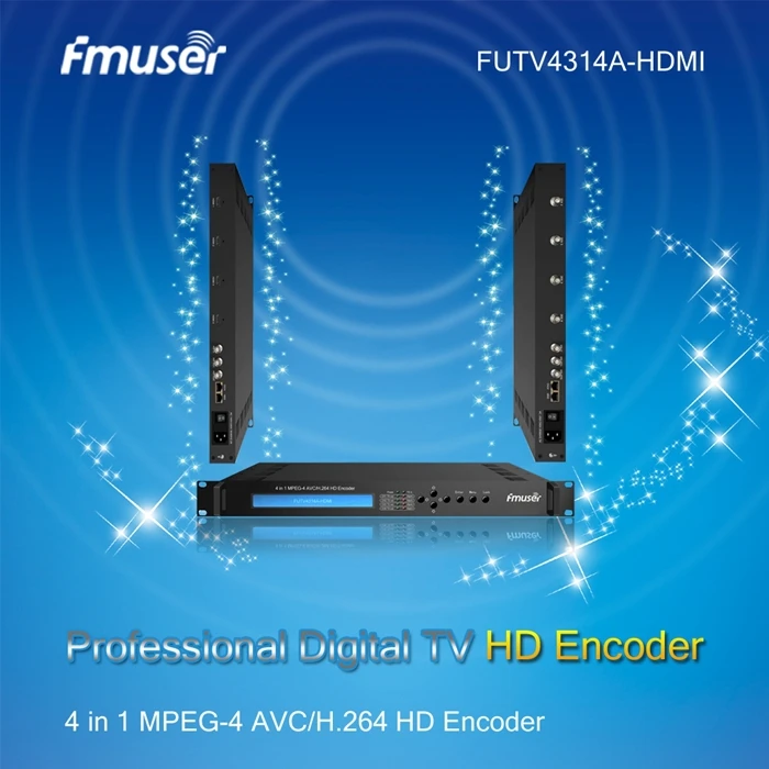 

Кодировщик 4 в 1 FU TV 4314A-HDMI MPEG-4 AVC/H.264 HD, кодирование аудио и видео и мультиплексирование цифрового ТВ