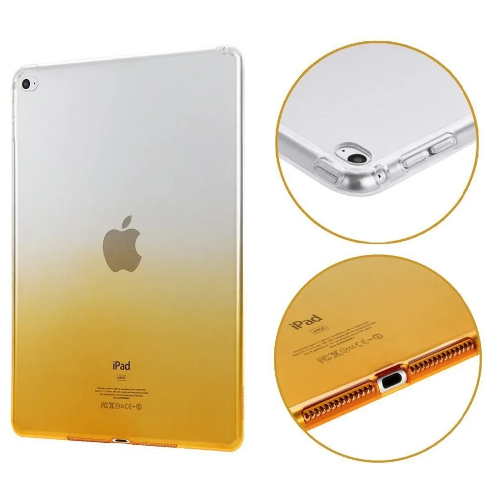 Для iPad Pro 9 7 дюймовый чехол прозрачный градиентный ТПУ ультра тонкий гибкий