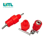 Соска для кормления птицы, автоматический Поильник для курицы, 20 шт., соска для питья с красным шариком, сельскохозяйственное оборудование