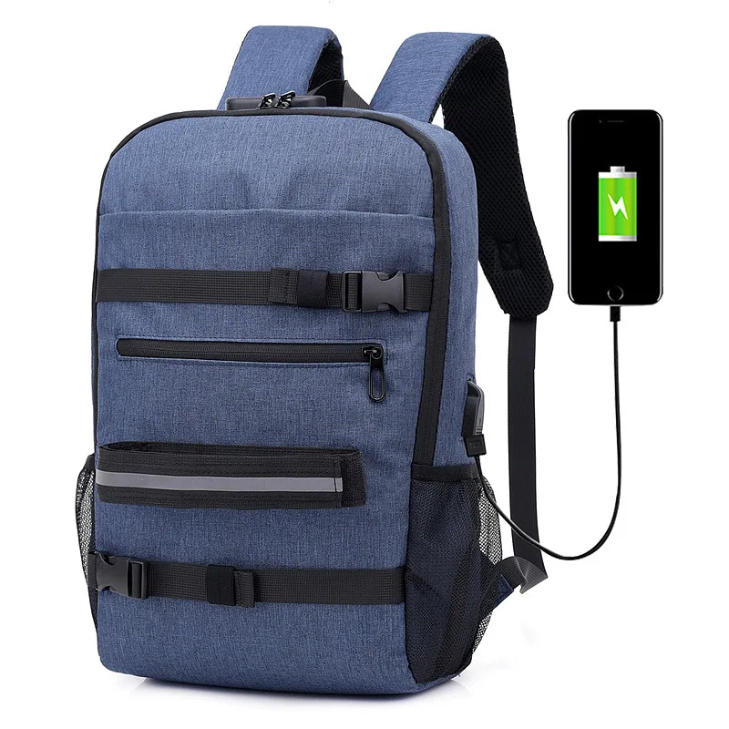 USB школьные сумки для женщин 2019 черные рюкзаки ноутбука и скейтборда школьная
