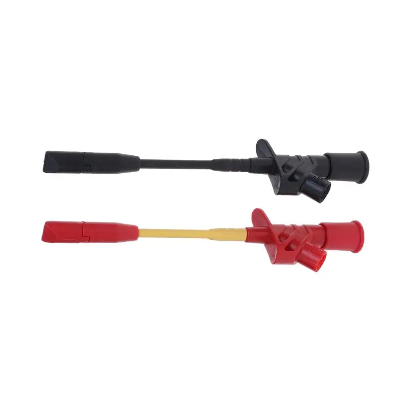 10A Professional Piercing Needle Test Clips Multimeter Testing Probe Hook With 4mm Socket Automotive Car Clip | Автомобили и
