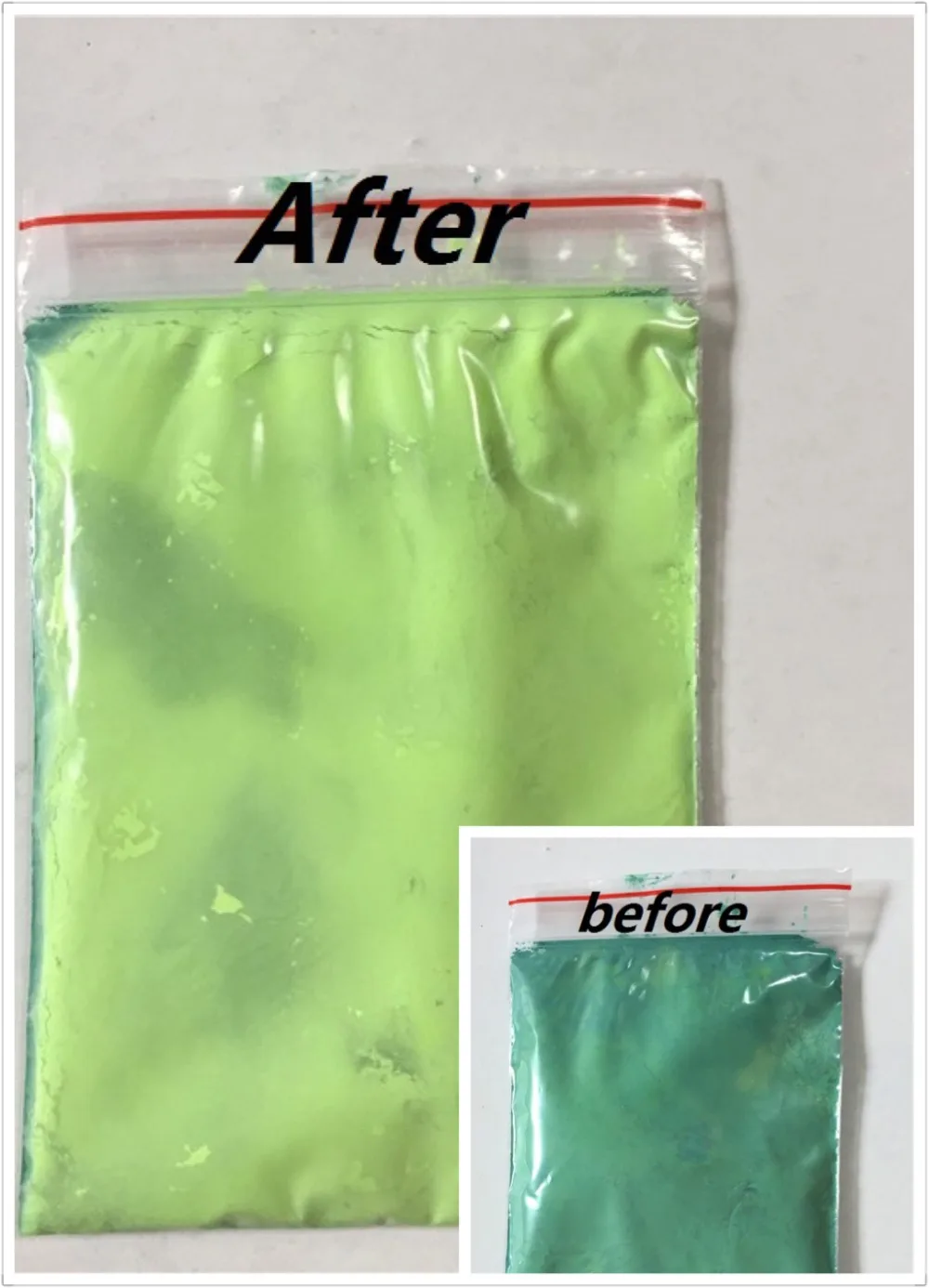 Термохромный пигмент зеленого цвета термочувствительный термореактивный