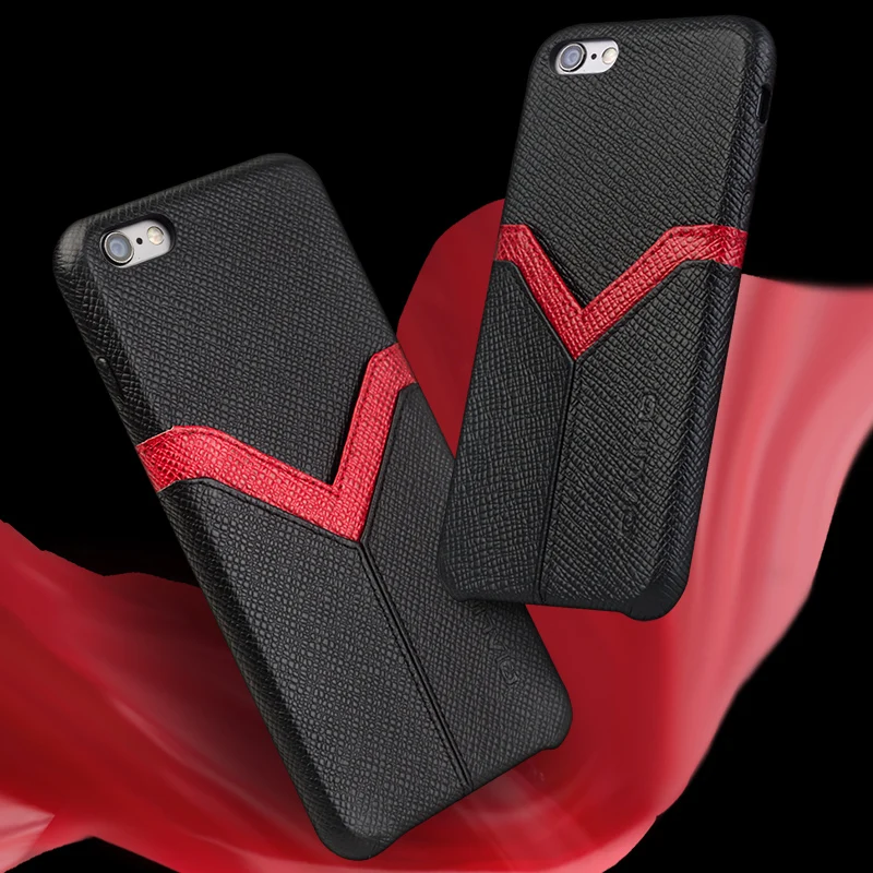 

Luxury Ultrathin Genuine Leather Back Cover For iPhone 6 6s Plus Full Protection Handmade Business Shell Case For iPhone 6S Plus