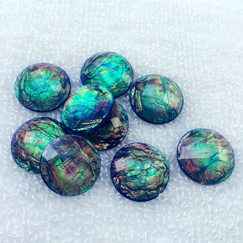 20 мм AB цветные пуговицы со стразами блестящие каплевидные Кристаллы из смолы