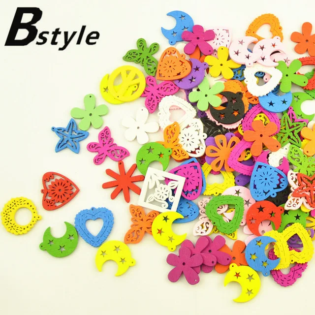 100 шт. Деревянные Подвески для сережек | Дом и сад