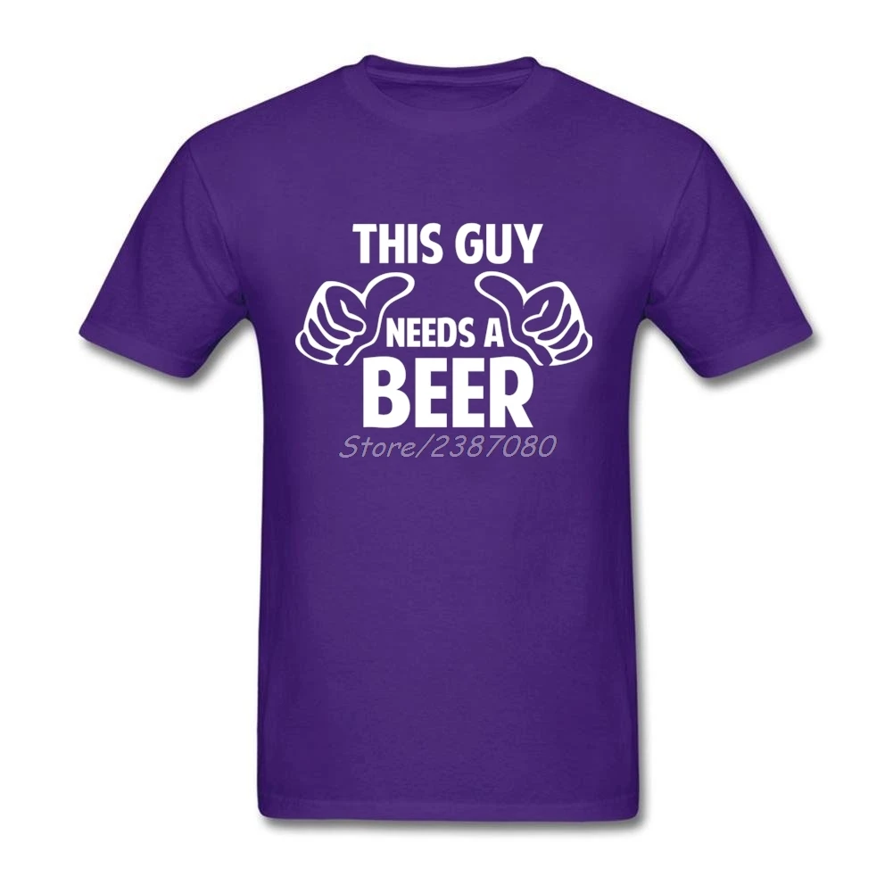  И This Guy Needs A Beer Детская Хлопковая футболка с короткими рукавами и большими