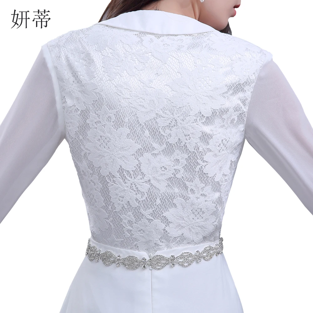 Женское винтажное свадебное платье шифоновое кружевное из двух предметов с