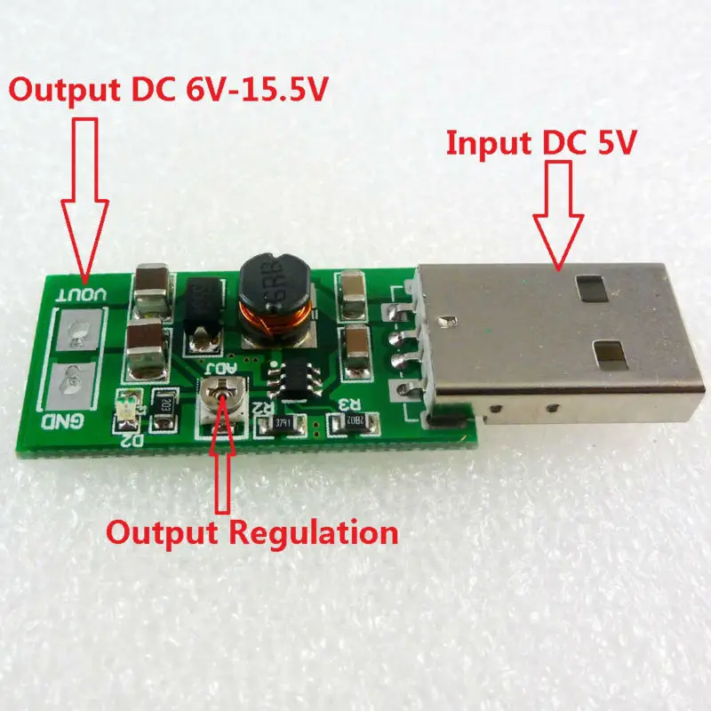 TB414 5V USB вход для 6 15V Регулируемый Выход DC преобразователь Step up Boost Module|usb wireless wifi