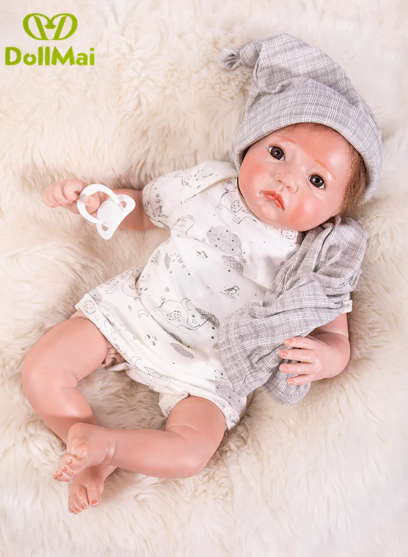 50 см силиконовые куклы Reborn DOLLMAI 20 &quotКоллекционные Классические ручной работы для