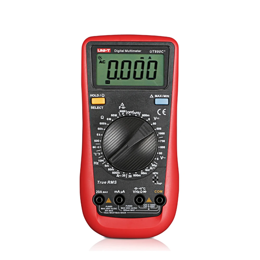 UNI T UT890C +/UT61A/B/C/D/E/ True RMS мультиметр ЖК цифровой дисплей Электрический инструмент