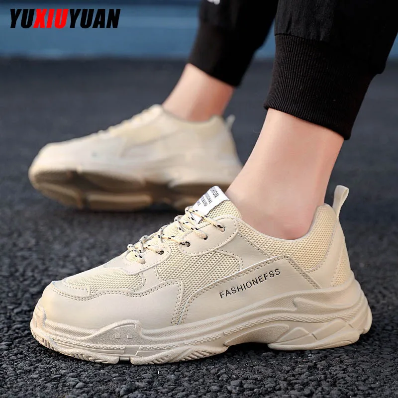 Мужские кроссовки для отдыха увеличивающие рост дышащие с круглым носком 2019