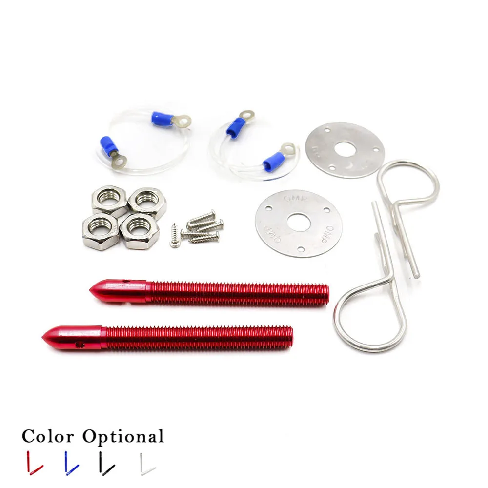 Набор штифтов для капота из сплава четыре цвета замки шпильки подходят всех