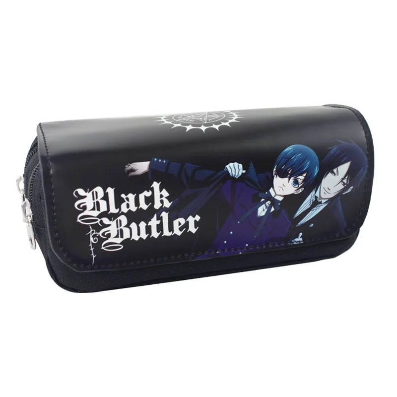 Black Butler Мультяшная Гравитация падает на медаль и Потрошитель пенал для карандашей студенческий канцелярский мешочек/косметический/Дорожный макияж/сумка для хранения - Цвет: Black Butler