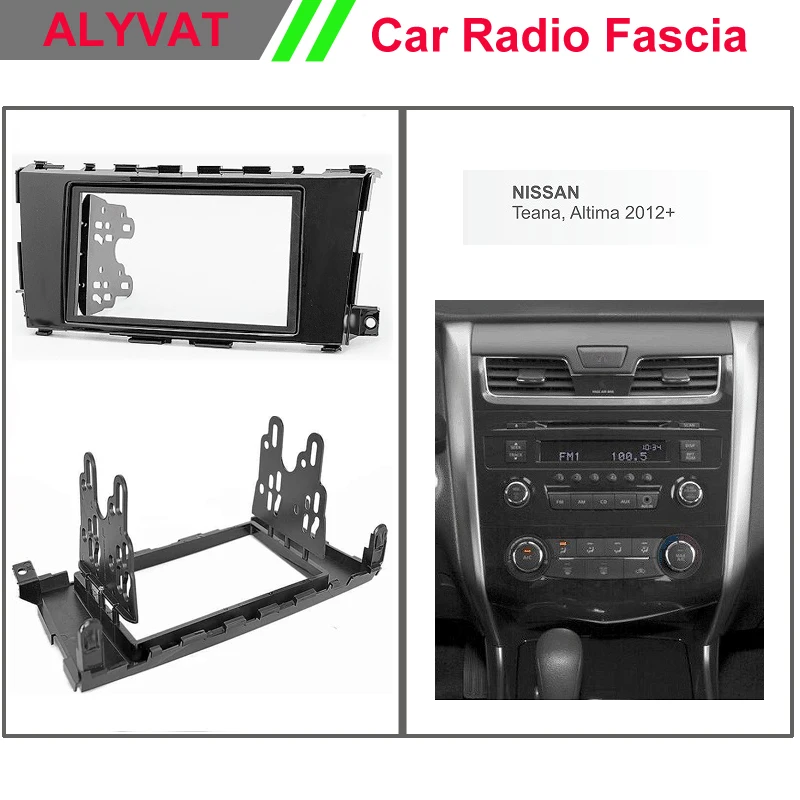 Автомобильный Радио фасции facia панель Рамка для NISSAN Teana Altima 2012 + стерео тире CD