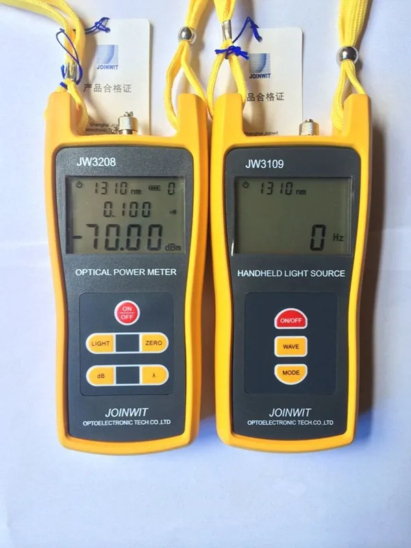 Оптоволоконный мультиметр SM & MM JW3208A ручной 70 ~ + 6dBm оптический измеритель мощности