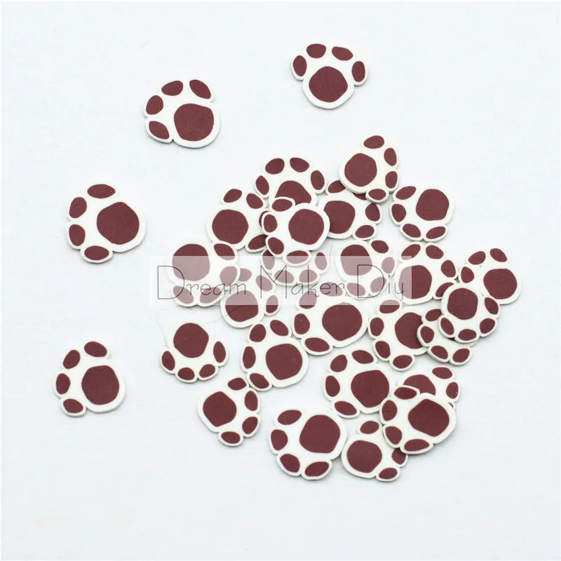 100 г/лот лапы медведя Полимерная глина посыпает милые конфетти для поделок сделай