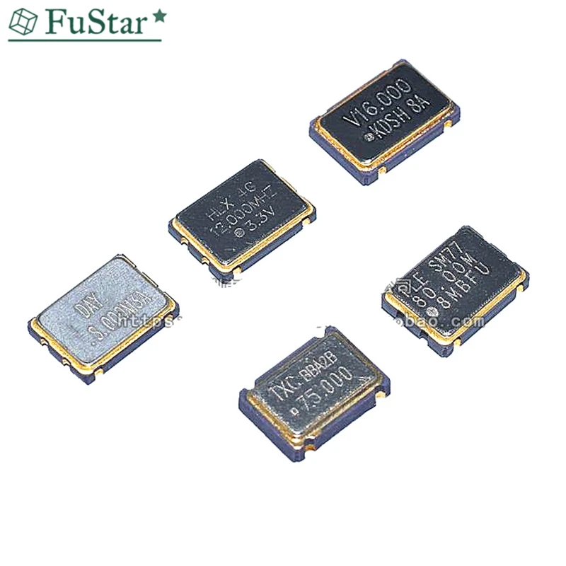 5 шт. SMD 5070 активный кварцевый генератор OSC 25 МГц 6 м 10 12 16 20 24 33 50 7050 5*7|Детали и