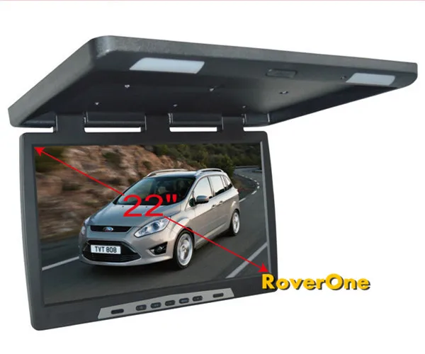 22 дюйма Automotivo tv Автомобильный откидной накладной TFT lcd монитор Автобус HD AD крепление на крышу плеер для каретного грузовика с высоким разрешением