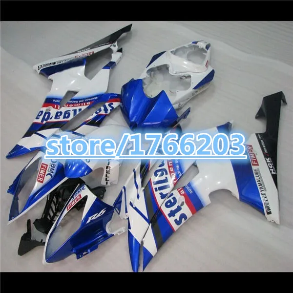 

Fairing For YZF-R6 YZF R6 2008 2009 2010 2011 08-11 Blue White + gift BBF
