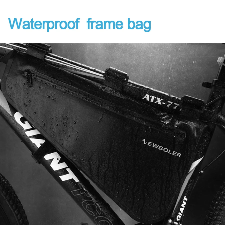NEWBOLER непромокаемая велосипедная сумка большой емкости MTB Дорожная каркасная сумка треугольная сумка Водонепроницаемая велосипедная сумка Pannier аксессуары