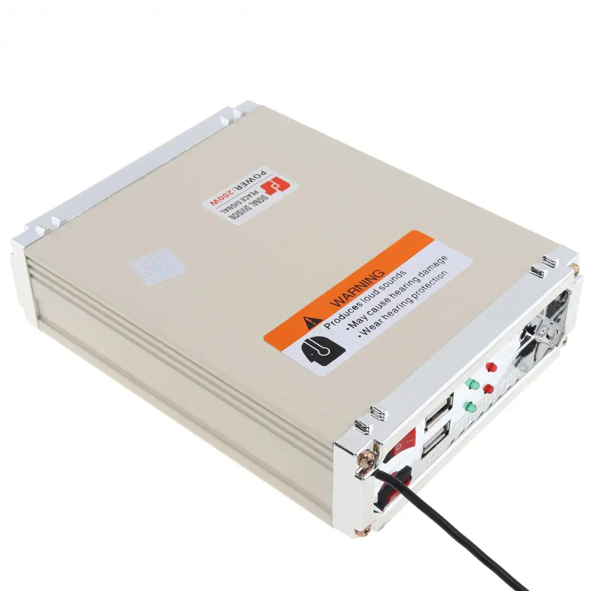 200W 18 мелодий Предупреждение сигнализация сирена рупор громкоговоритель MP3