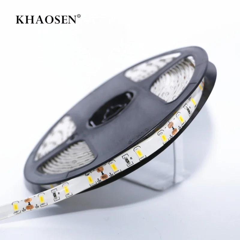 Водонепроницаемый 5 м Светодиодные полосы света 5630/5730 Ip65 DC 12 В 300led белый теплый