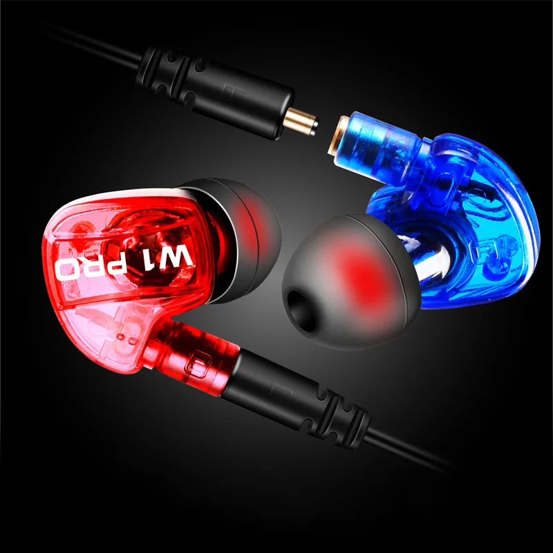 Rukz W1Pro Профессиональные съемный кабель спортивные наушники для бега Шум Изоляция