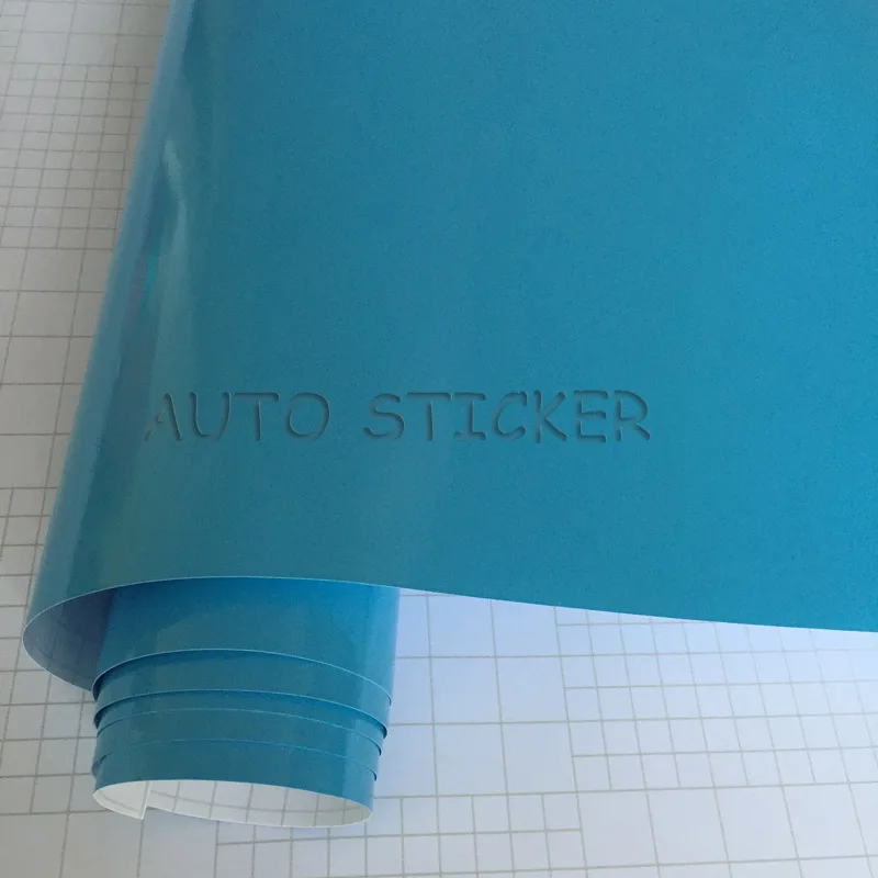 Light Blue 10/20 Вт, 30 Вт, 40/50*152 см Розничная торговля Высокое качество глянцевой виниловой пленки углеродное волокно черный глянец Обёрточная бумага пузырьков автомобиля Обёрточная бумага пинг много Цвета для выбора - Название цвета: Light Blue