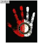 5d diy алмазная живопись Фе голландский футбольное фото камни в форме ромба Кристалл бриллиантовой вышивки мозаика 3d Наклейка на стену